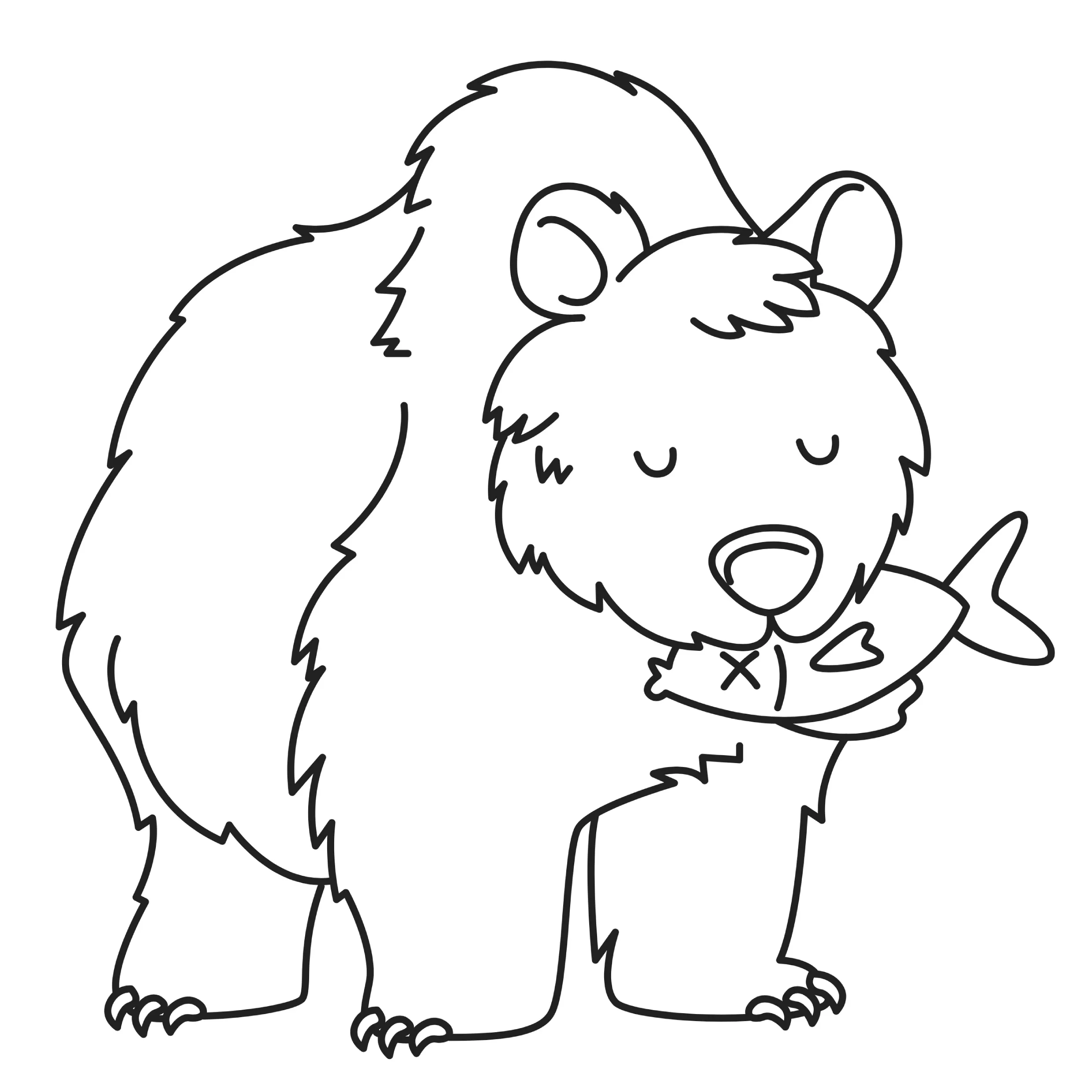 Bears Coloring Pages – 019