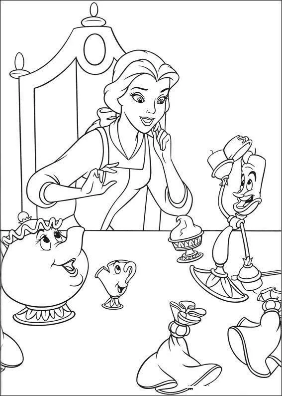 Beauty and the Beast Coloring Pages – 003