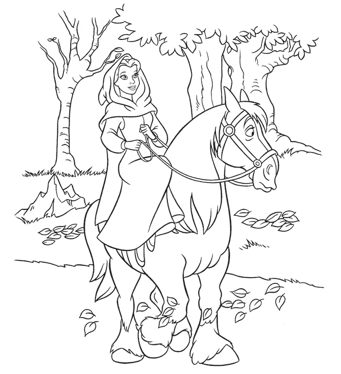Beauty and the Beast Coloring Pages – 009