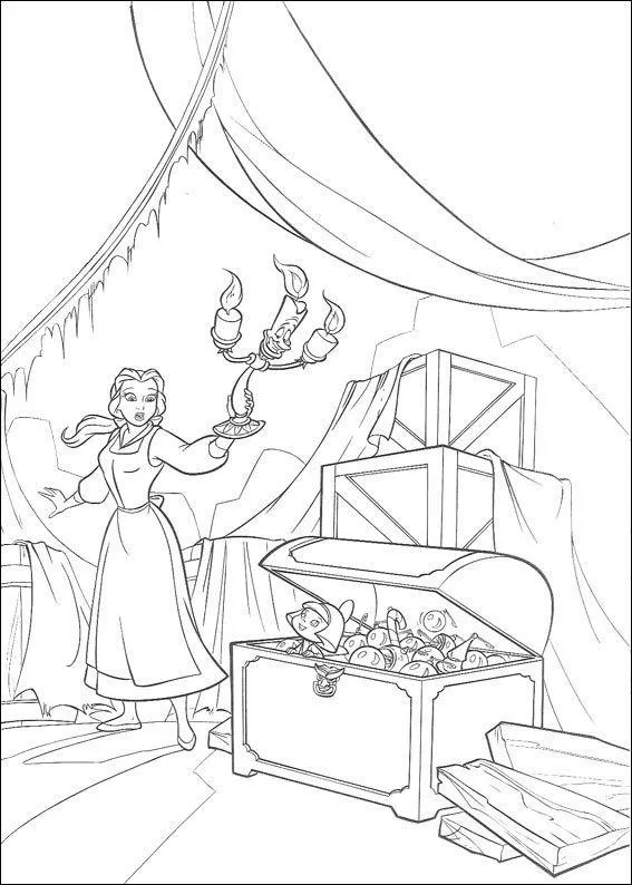 Beauty and the Beast Coloring Pages – 013