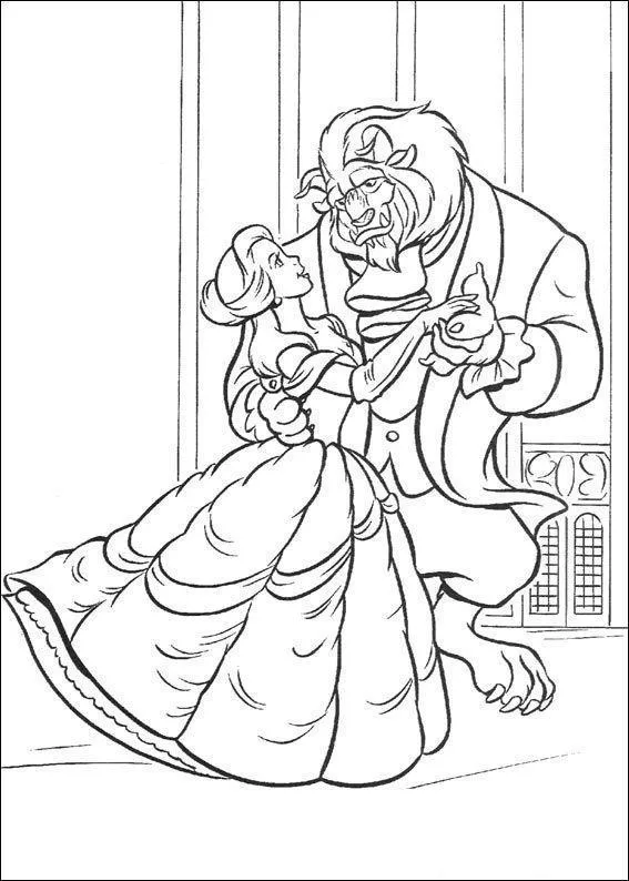 Beauty and the Beast Coloring Pages – 014