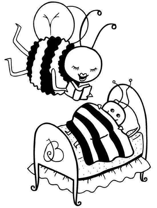 Bees Coloring Pages – 005
