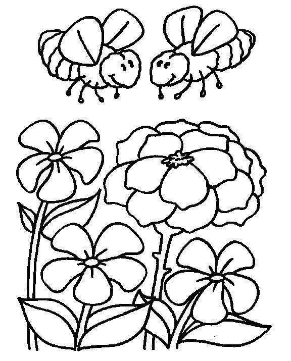 Bees Coloring Pages – 009