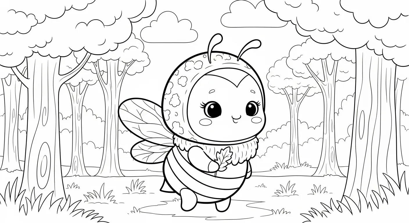 Bees Coloring Pages – 045