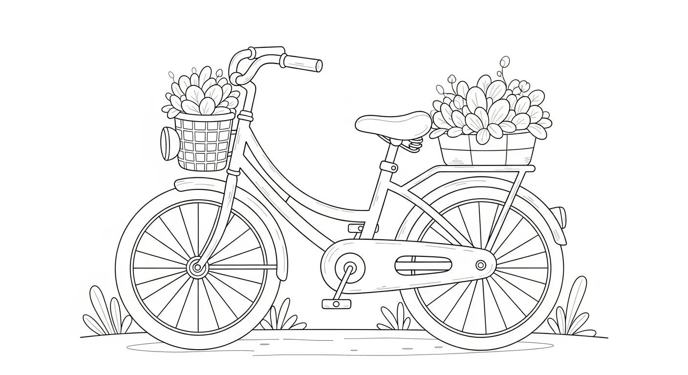 Bicycle Coloring Pages – 011