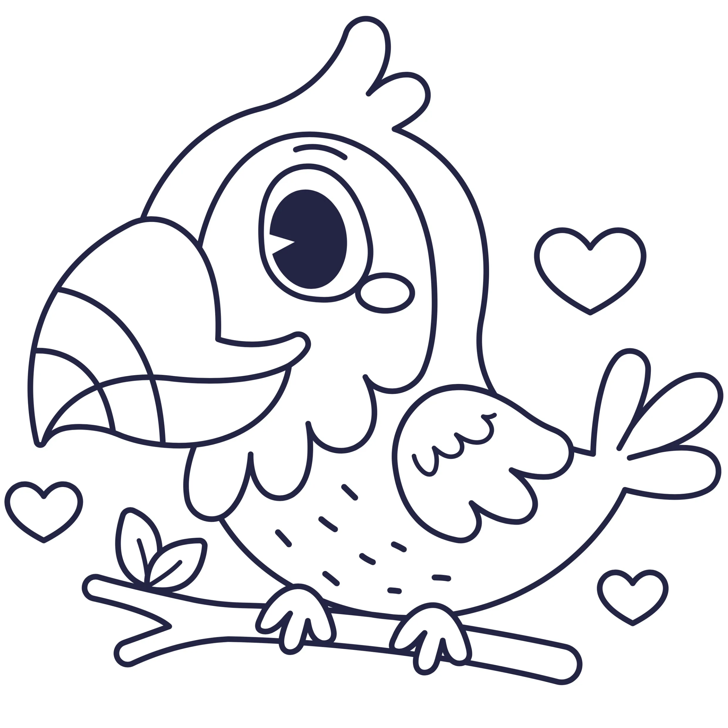 Birds Coloring Pages – 006