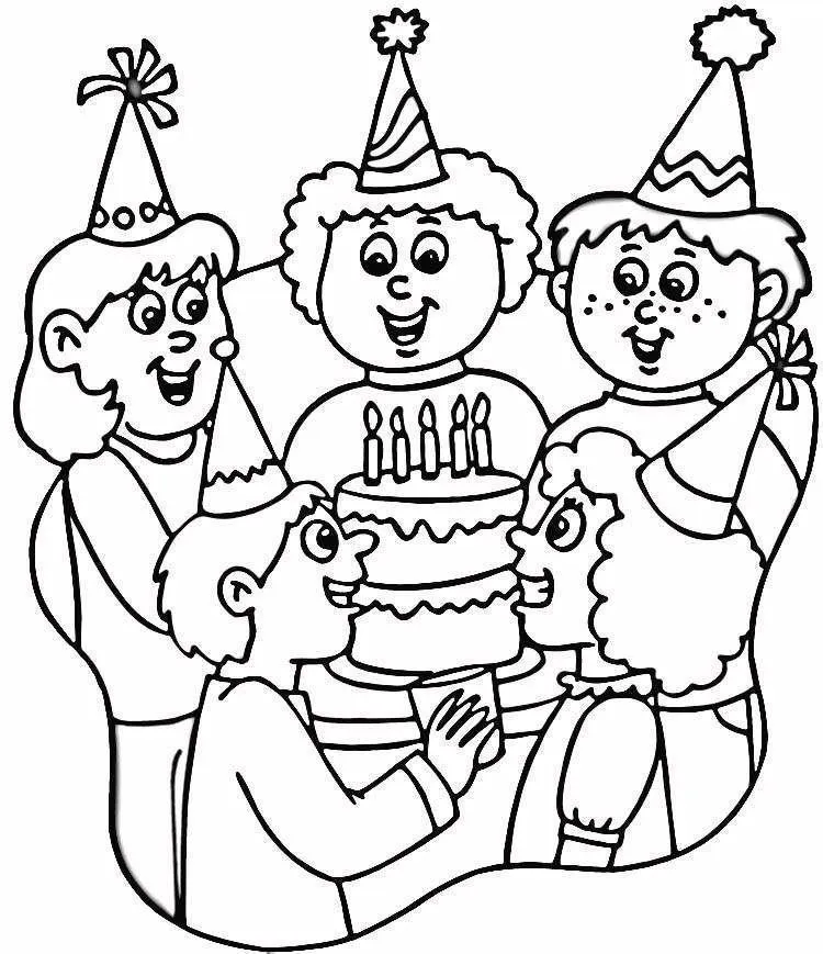 Birthday Coloring Pages – 007