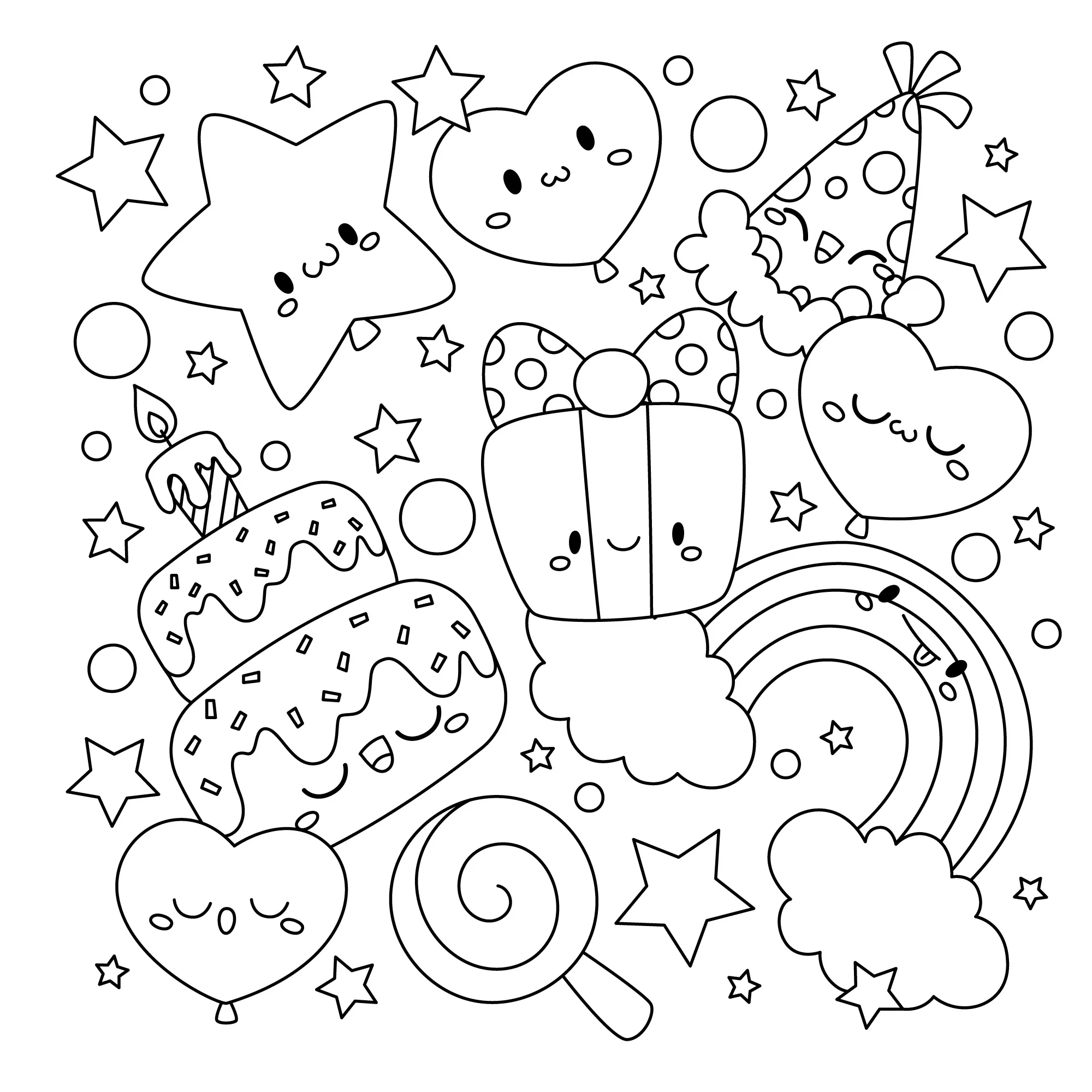 Birthday Coloring Pages – 013