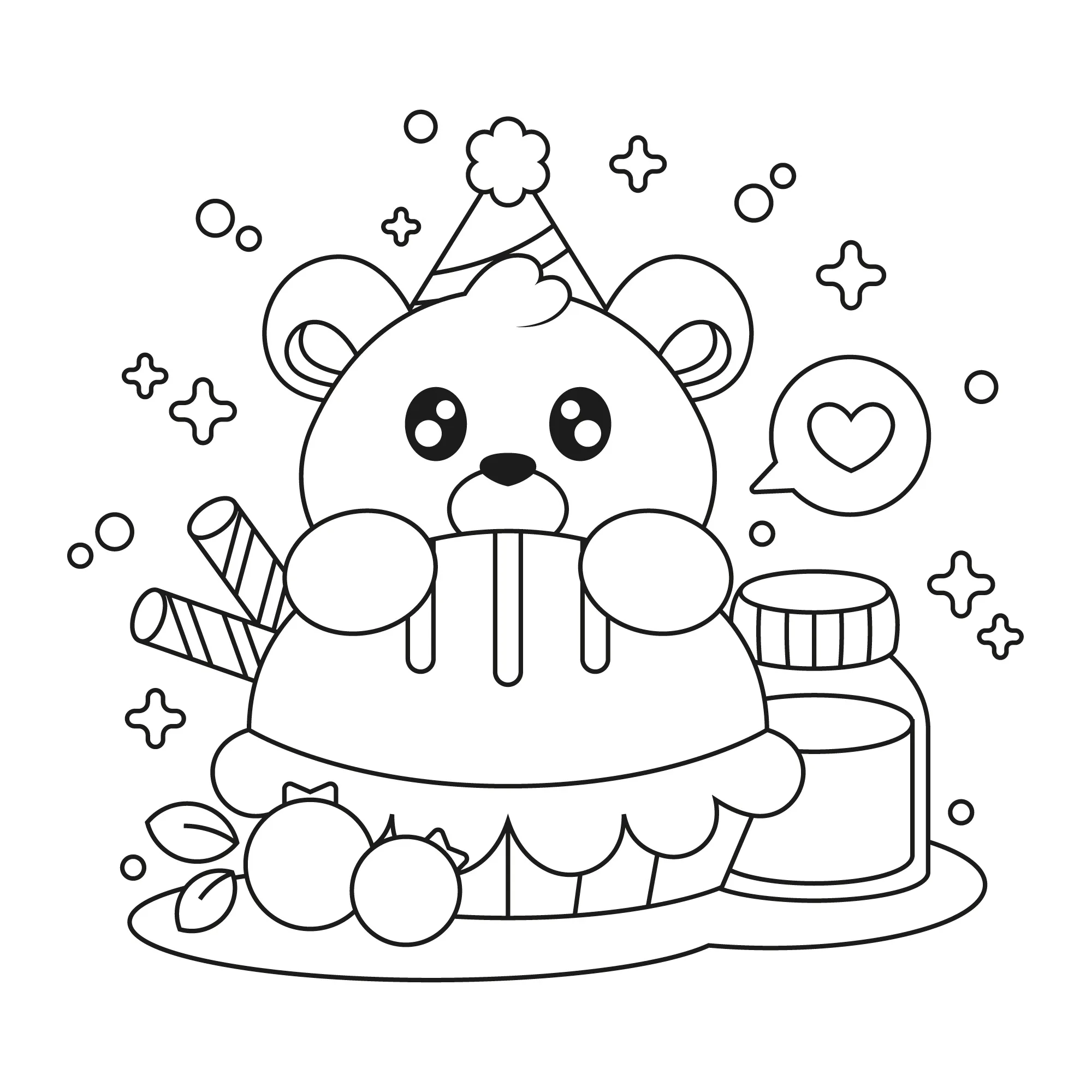 Birthday Coloring Pages – 015