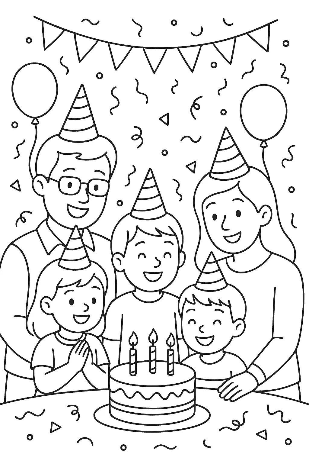 Birthday Coloring Pages – 021