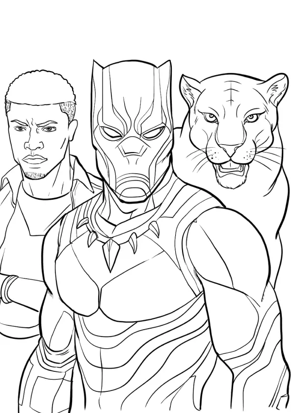 Black Panther Coloring Pages – 010