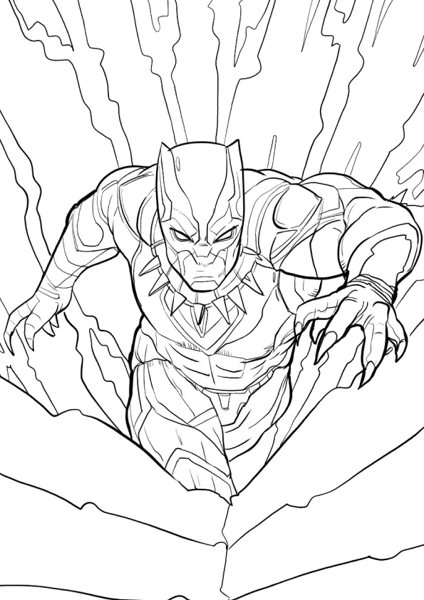 Black Panther Coloring Pages – 013