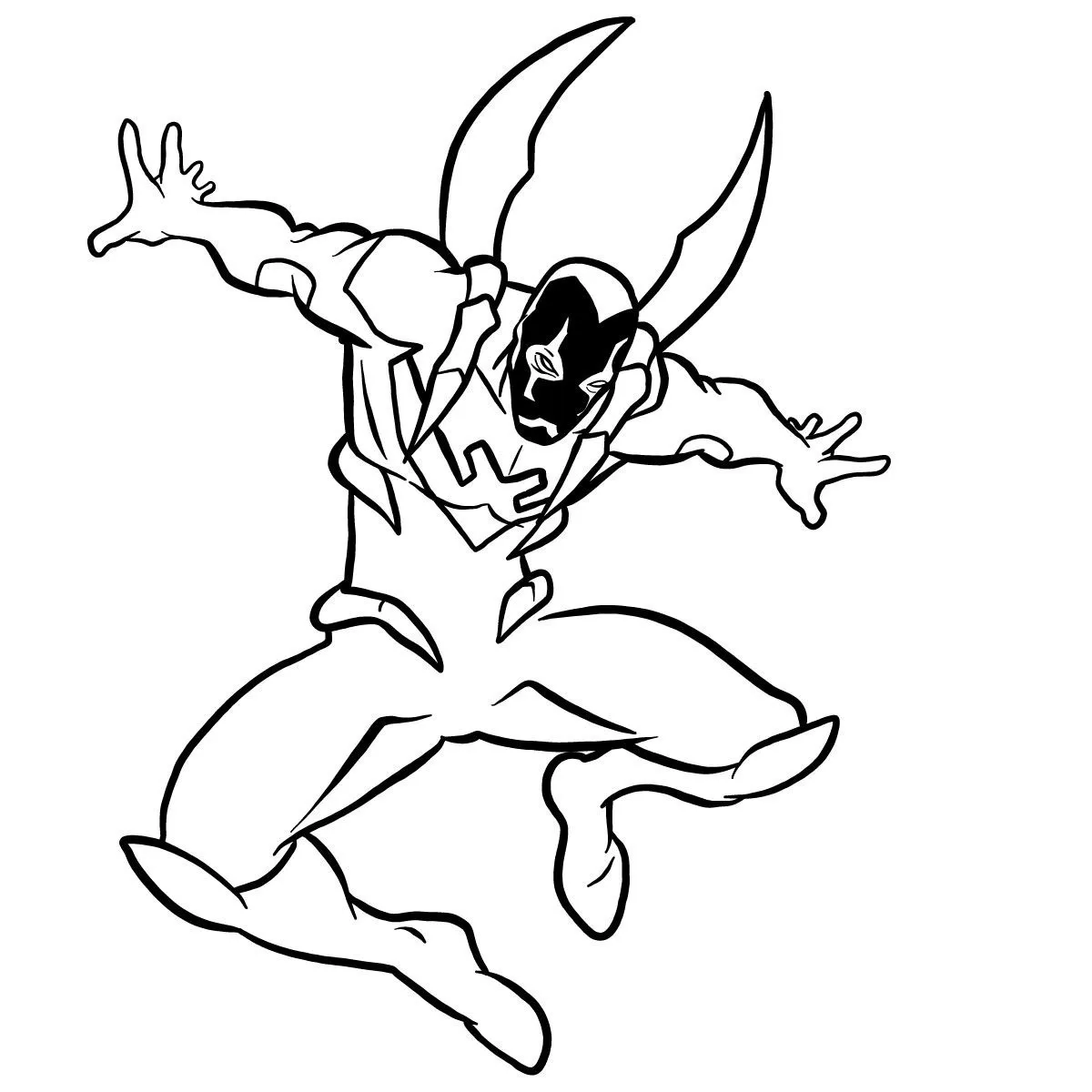 Blue Beetle Coloring Pages – 005