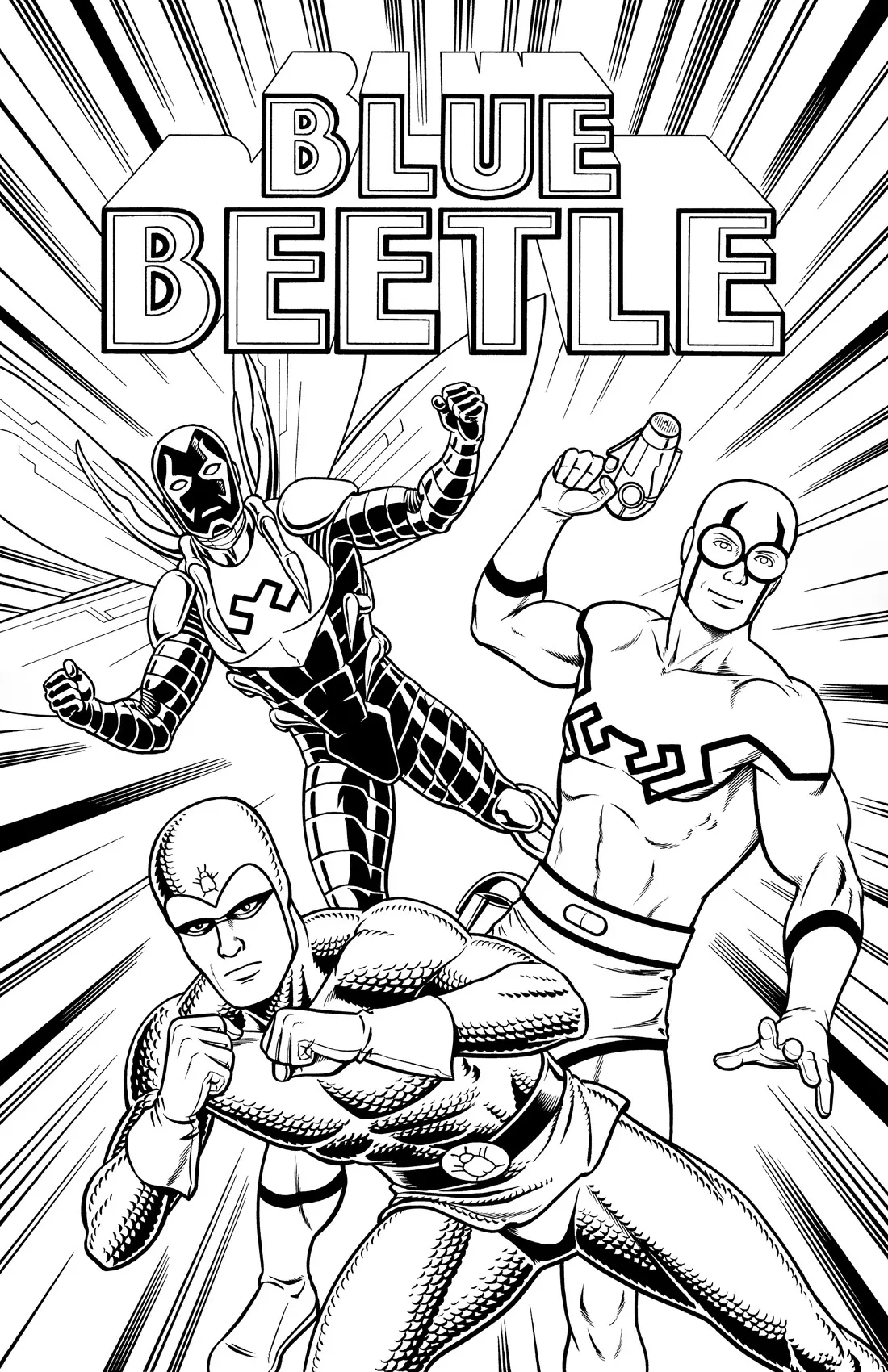 Blue Beetle Coloring Pages – 006