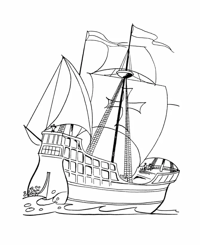 Boats Coloring Pages – 004