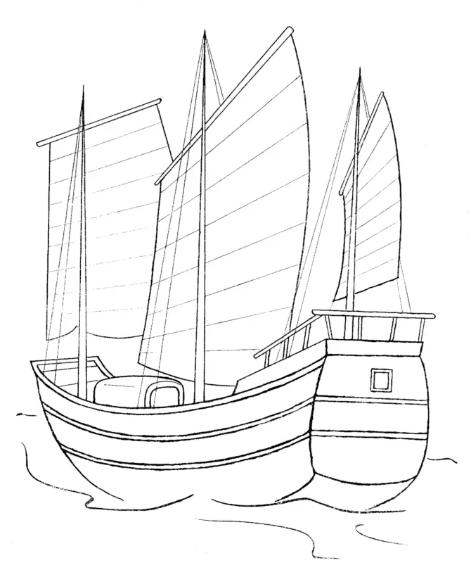 Boats Coloring Pages – 005