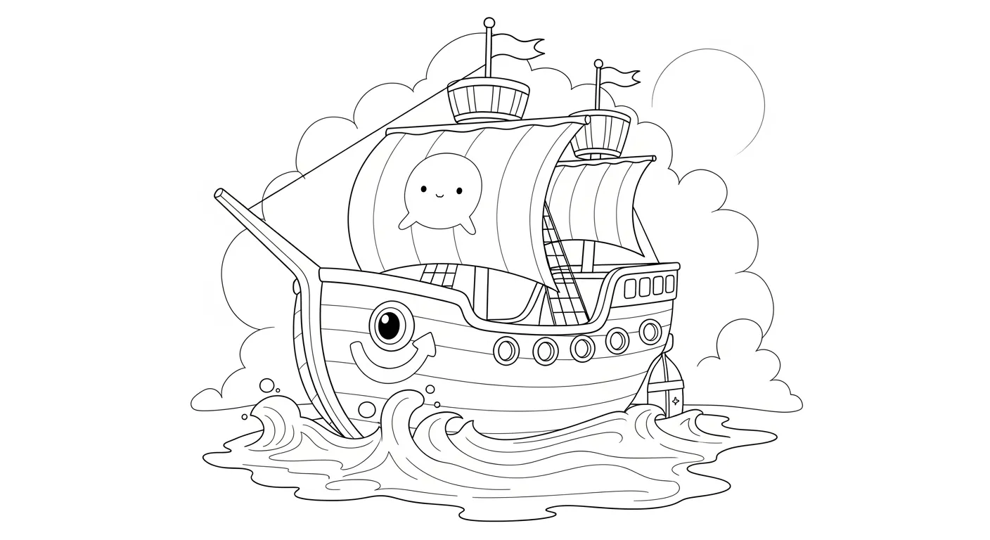 Boats Coloring Pages – 025