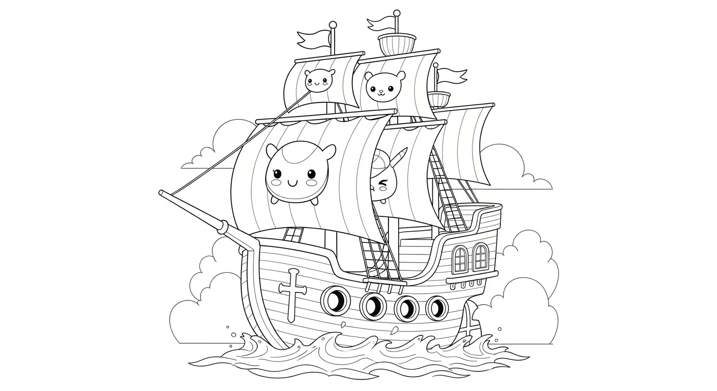 Boats Coloring Pages – 029