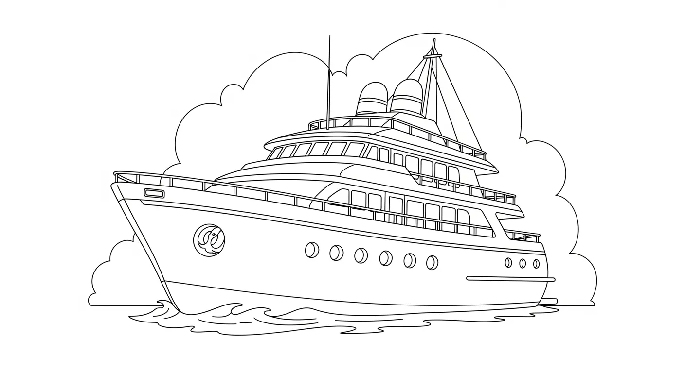 Boats Coloring Pages – 036