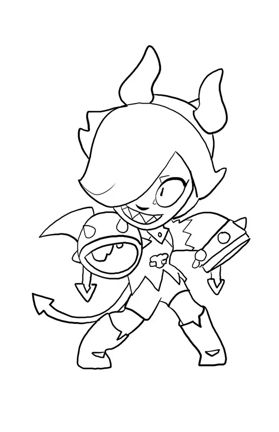 Brawl Stars Coloring Pages – 011