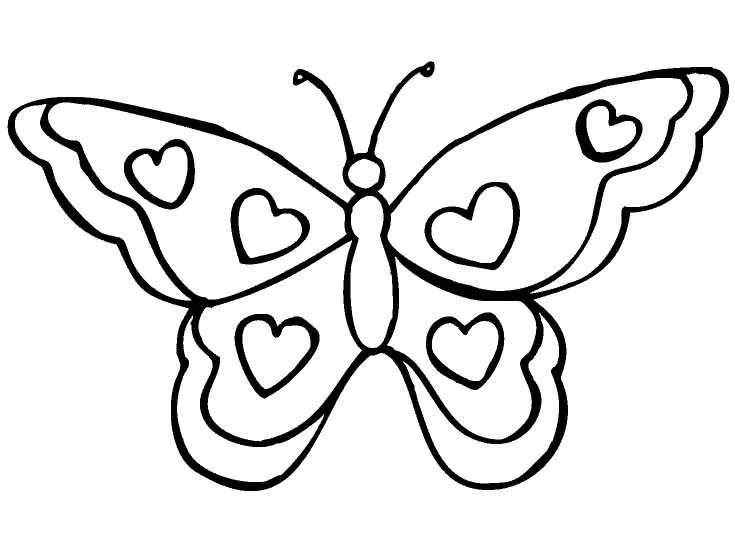 Butterflies Coloring Pages – 008