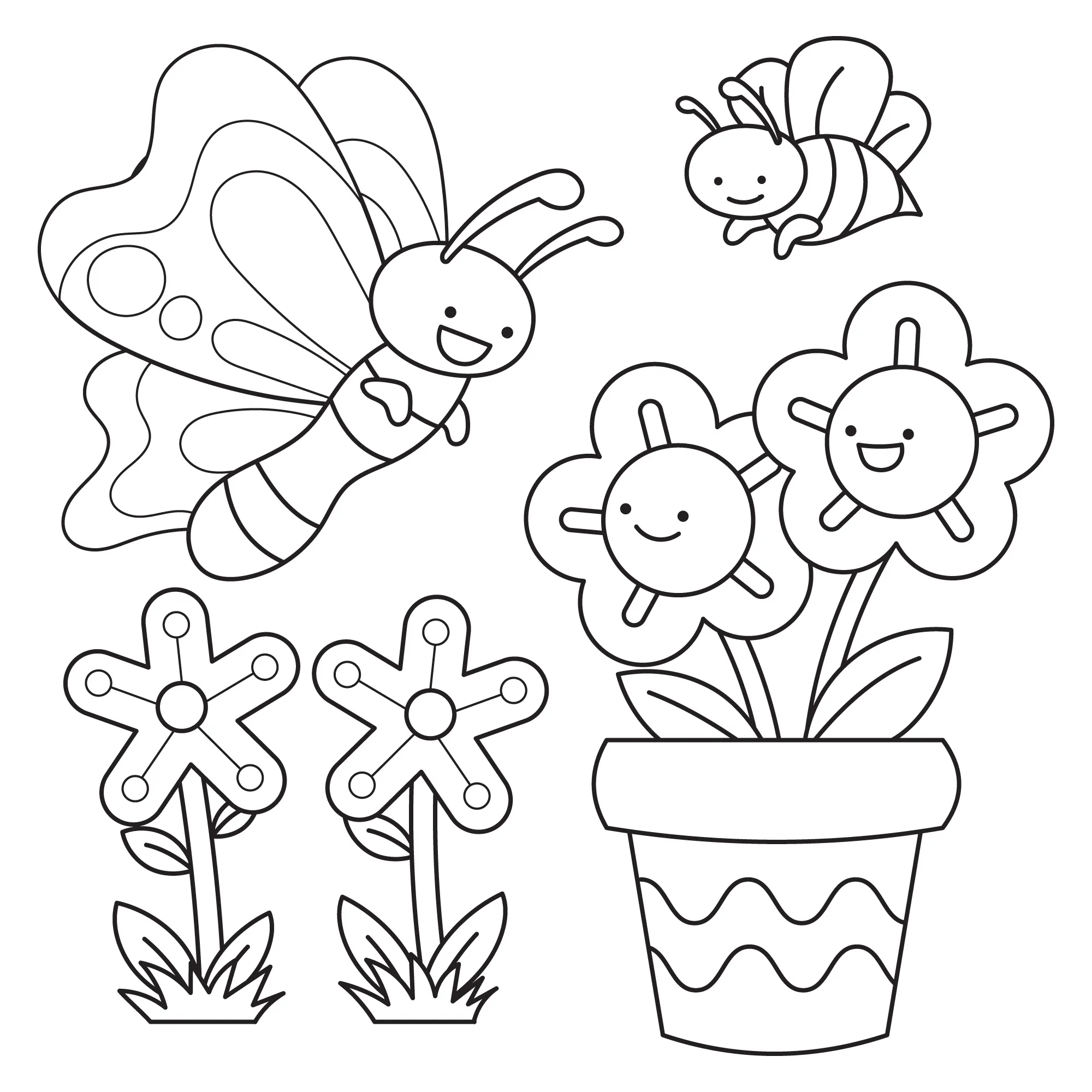Butterflies Coloring Pages – 014