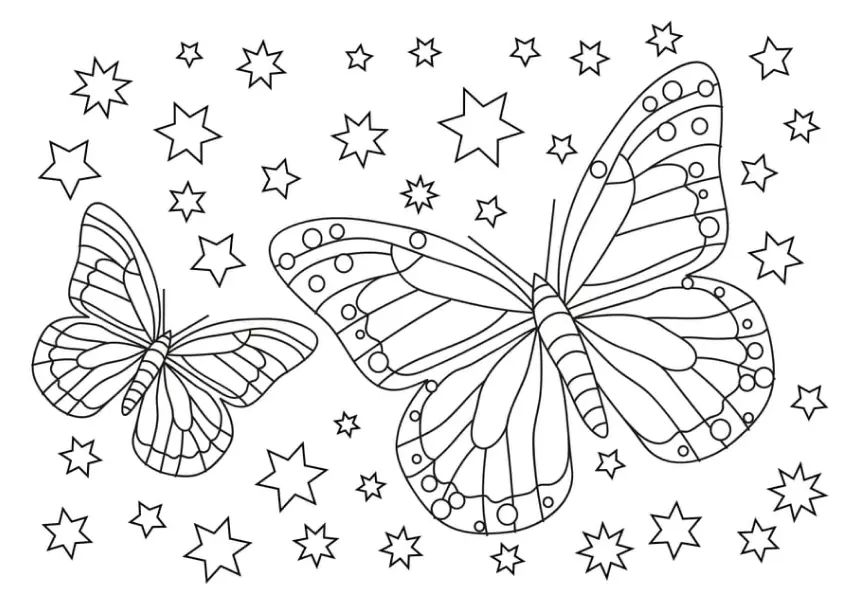 Butterflies Coloring Pages – 023