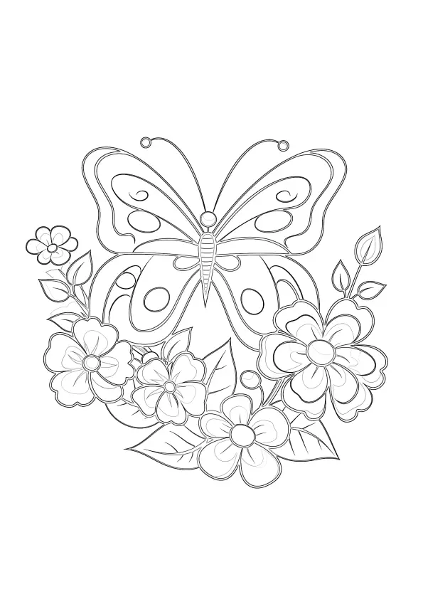 Butterflies Coloring Pages – 027