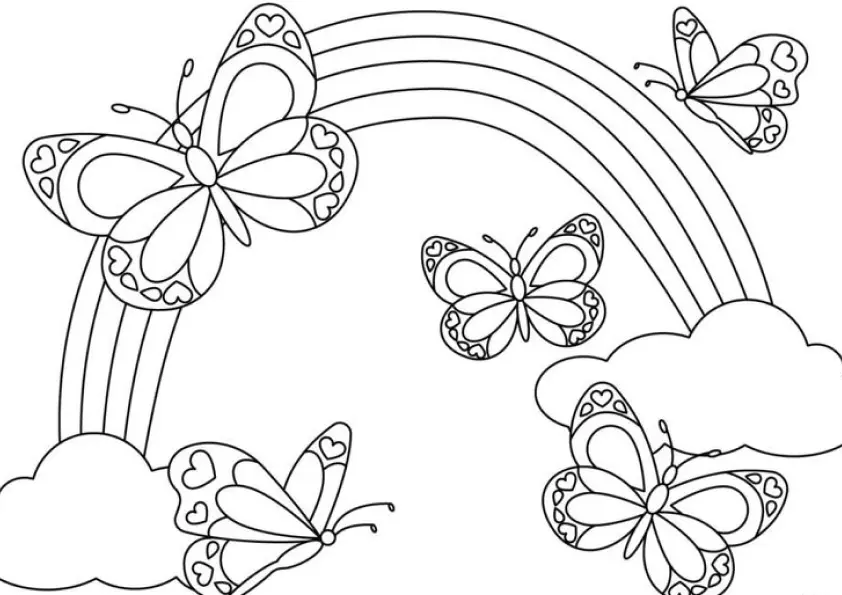 Butterflies Coloring Pages – 031
