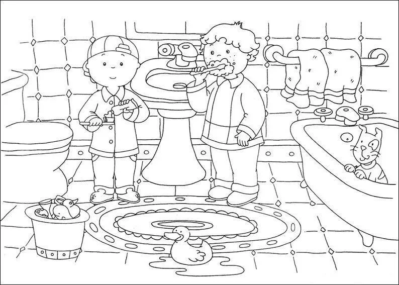 Caillou Coloring Pages – 009