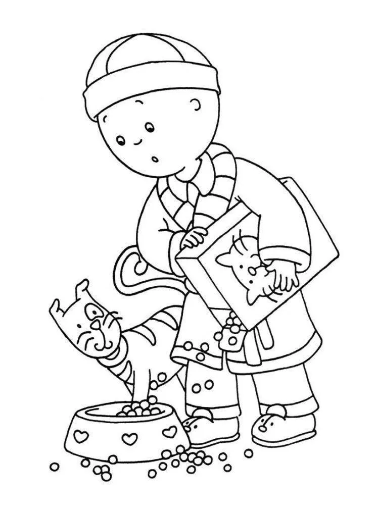 Caillou Coloring Pages – 017