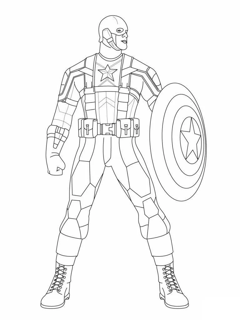 Captain America Coloring Pages – 008