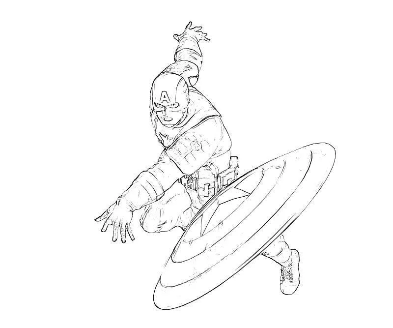 Captain America Coloring Pages – 011