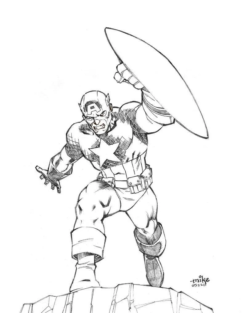 Captain America Coloring Pages – 015
