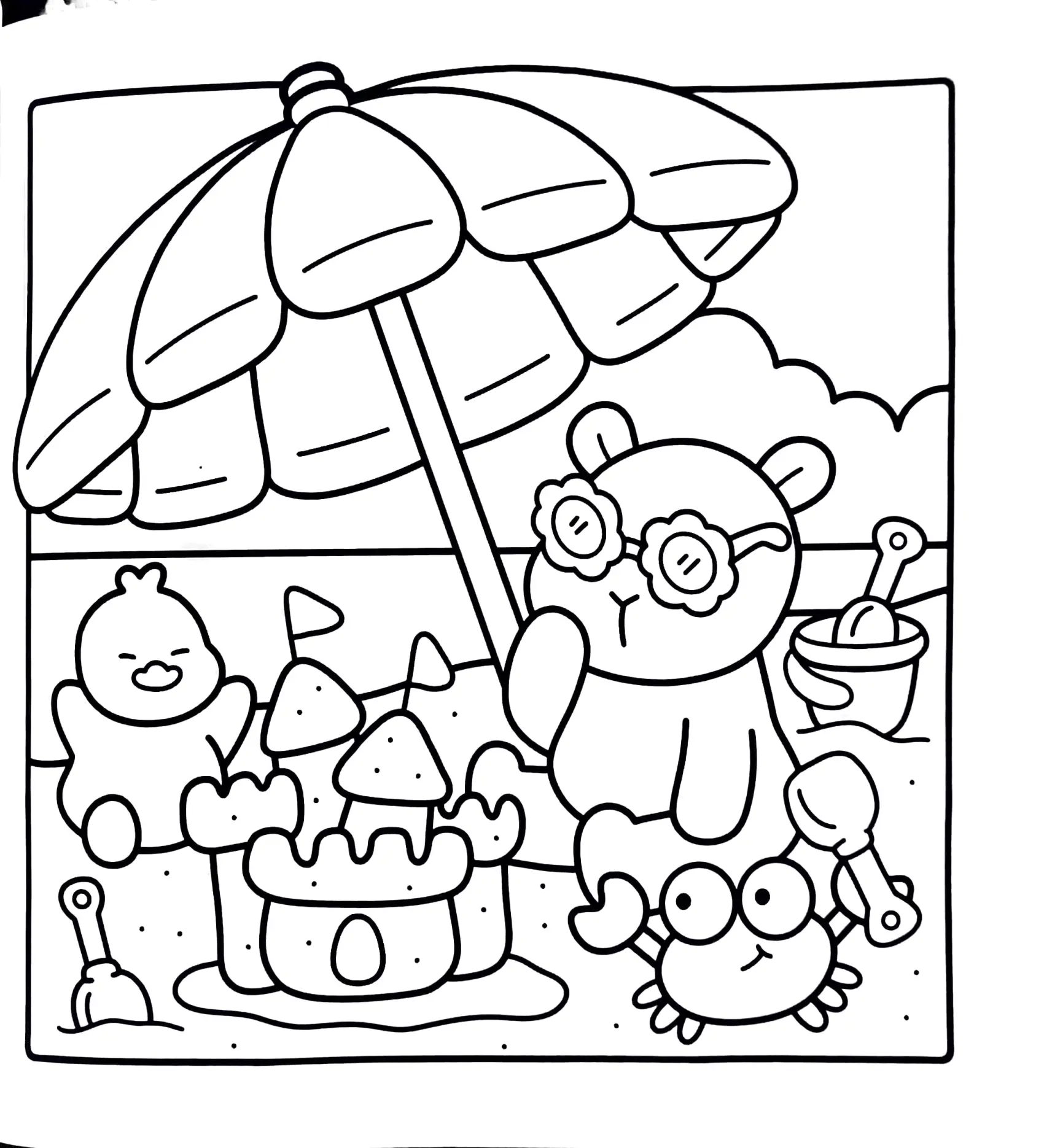 Capybara Coloring Pages – 037