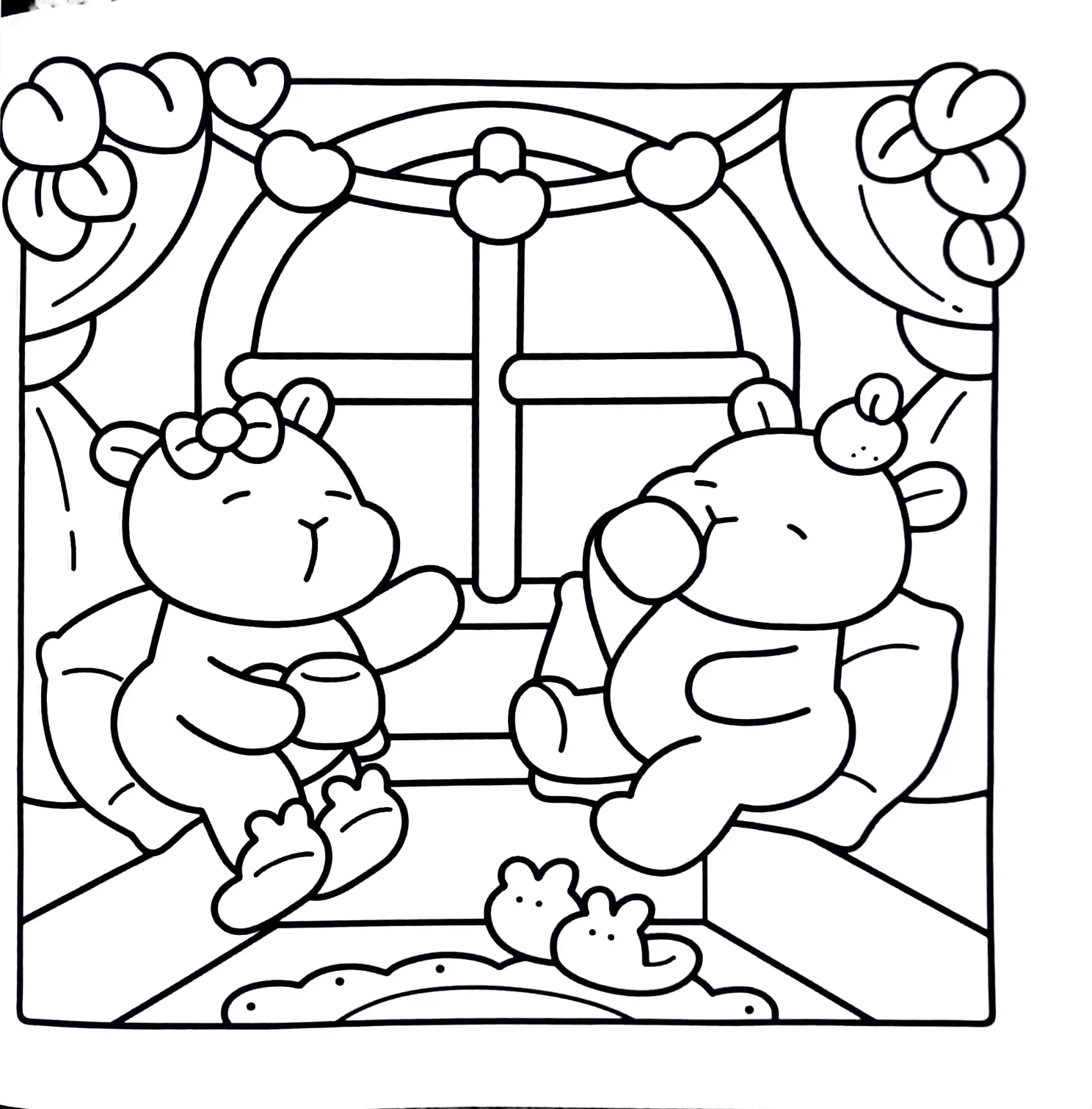 Capybara Coloring Pages – 038