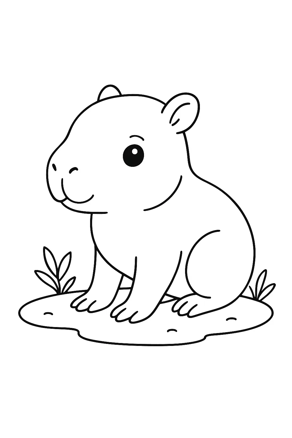 Capybara Coloring Pages – 060