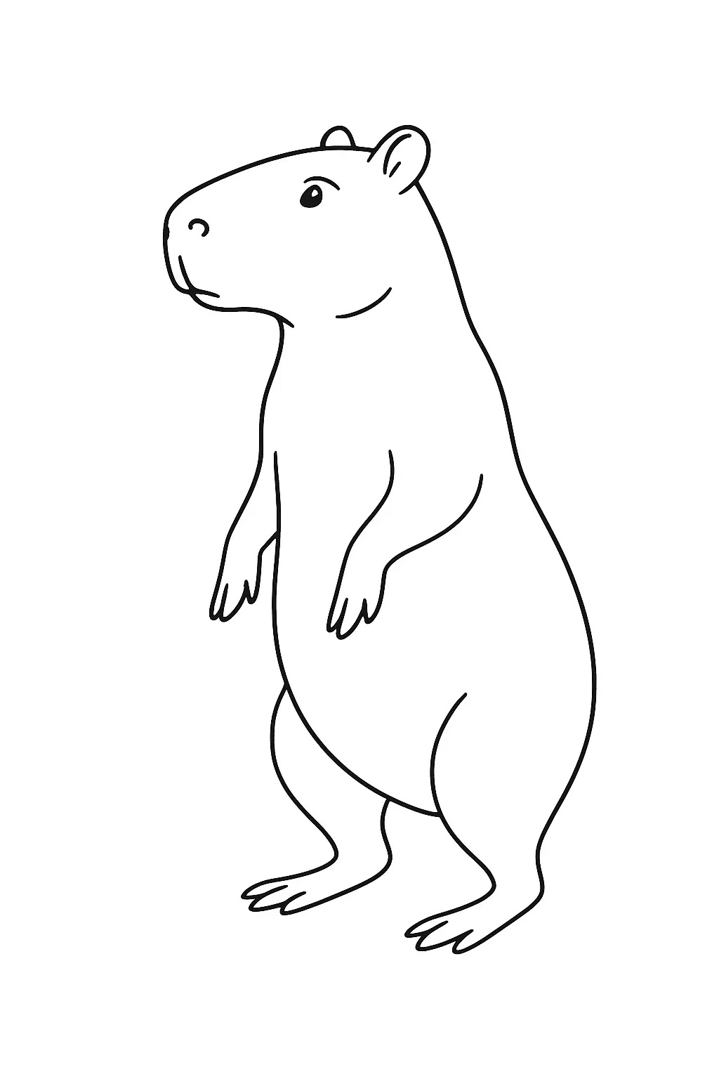 Capybara Coloring Pages – 069