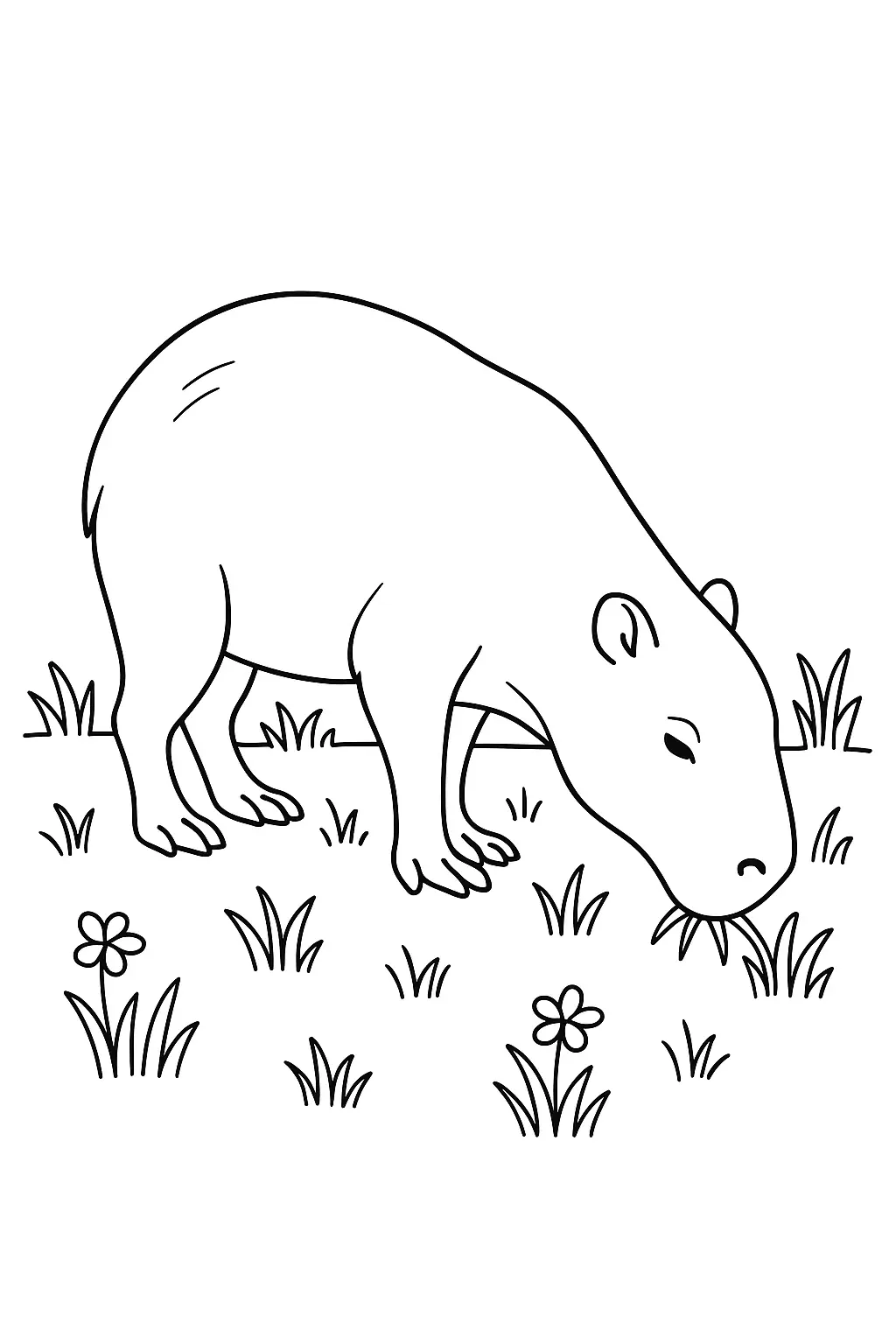 Capybara Coloring Pages – 070