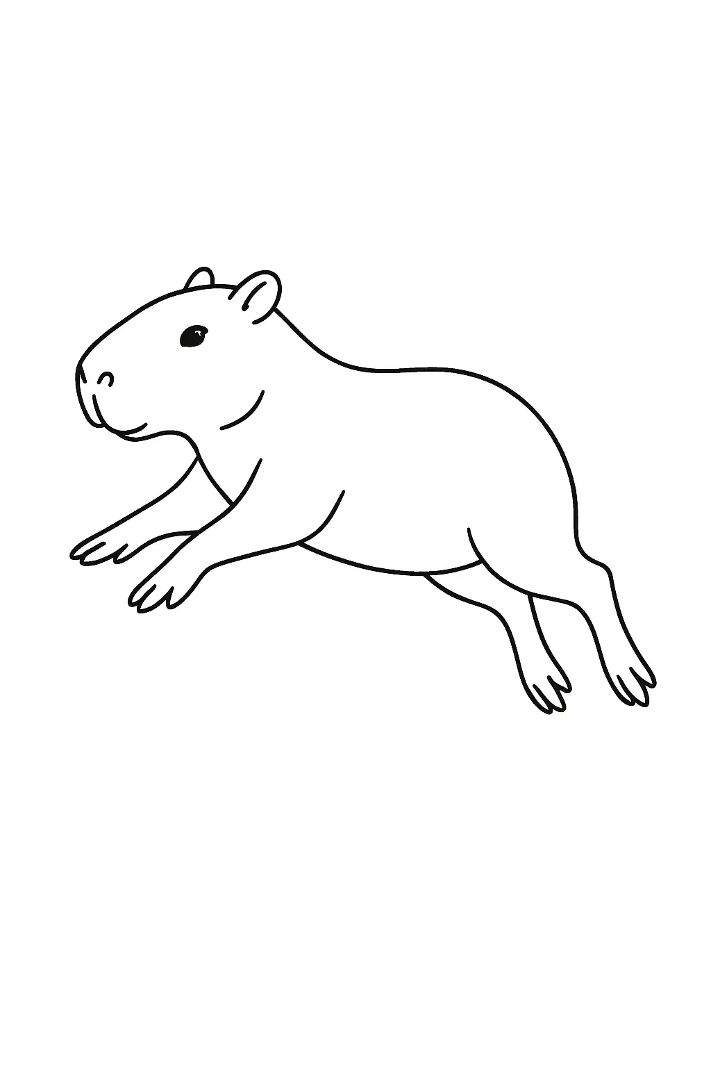 Capybara Coloring Pages – 074