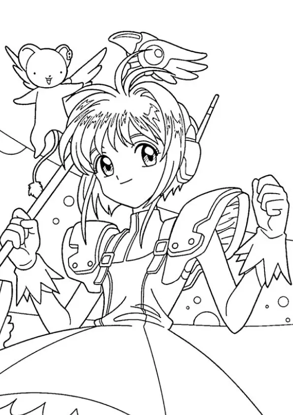 Cardcaptor Sakura Coloring Pages – 010