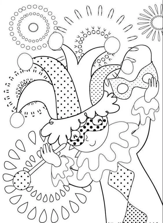 Carnival Coloring Pages – 002