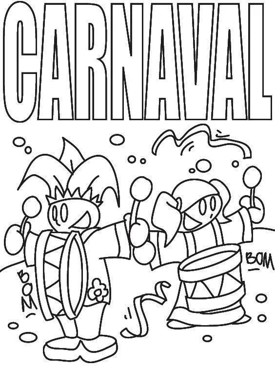 Carnival Coloring Pages – 003