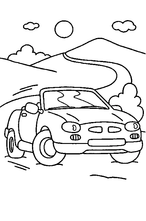 Cars Coloring Pages – 009