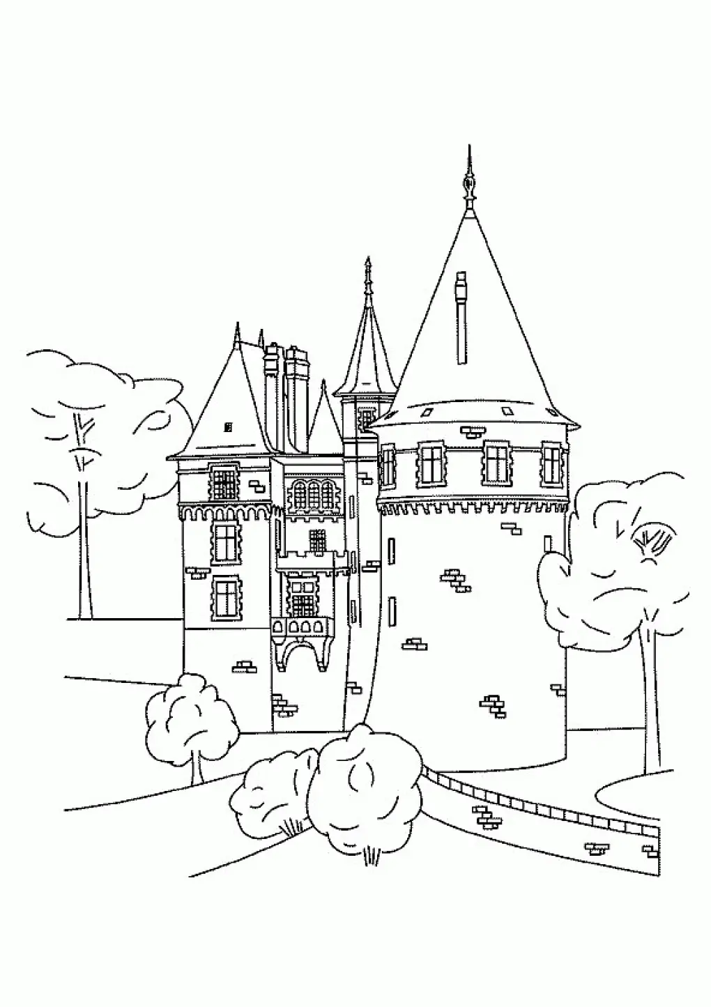 Castles Coloring Pages – 004