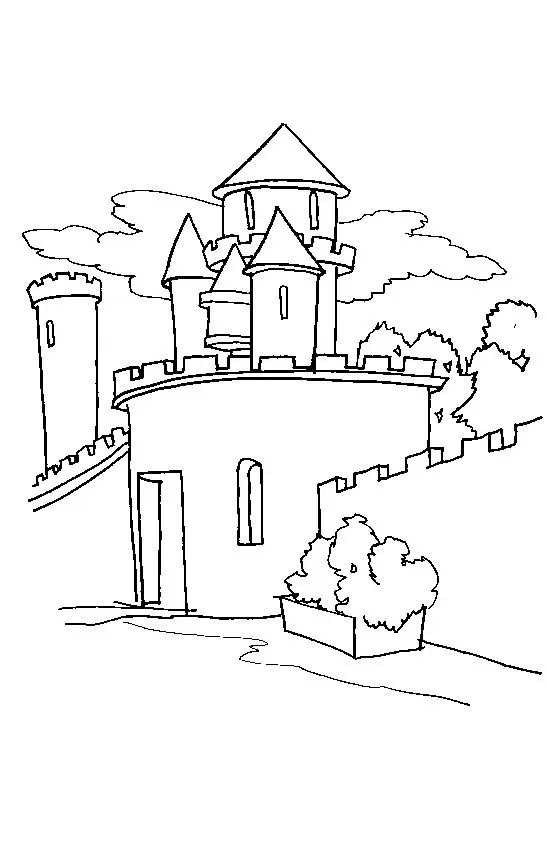 Castles Coloring Pages – 012