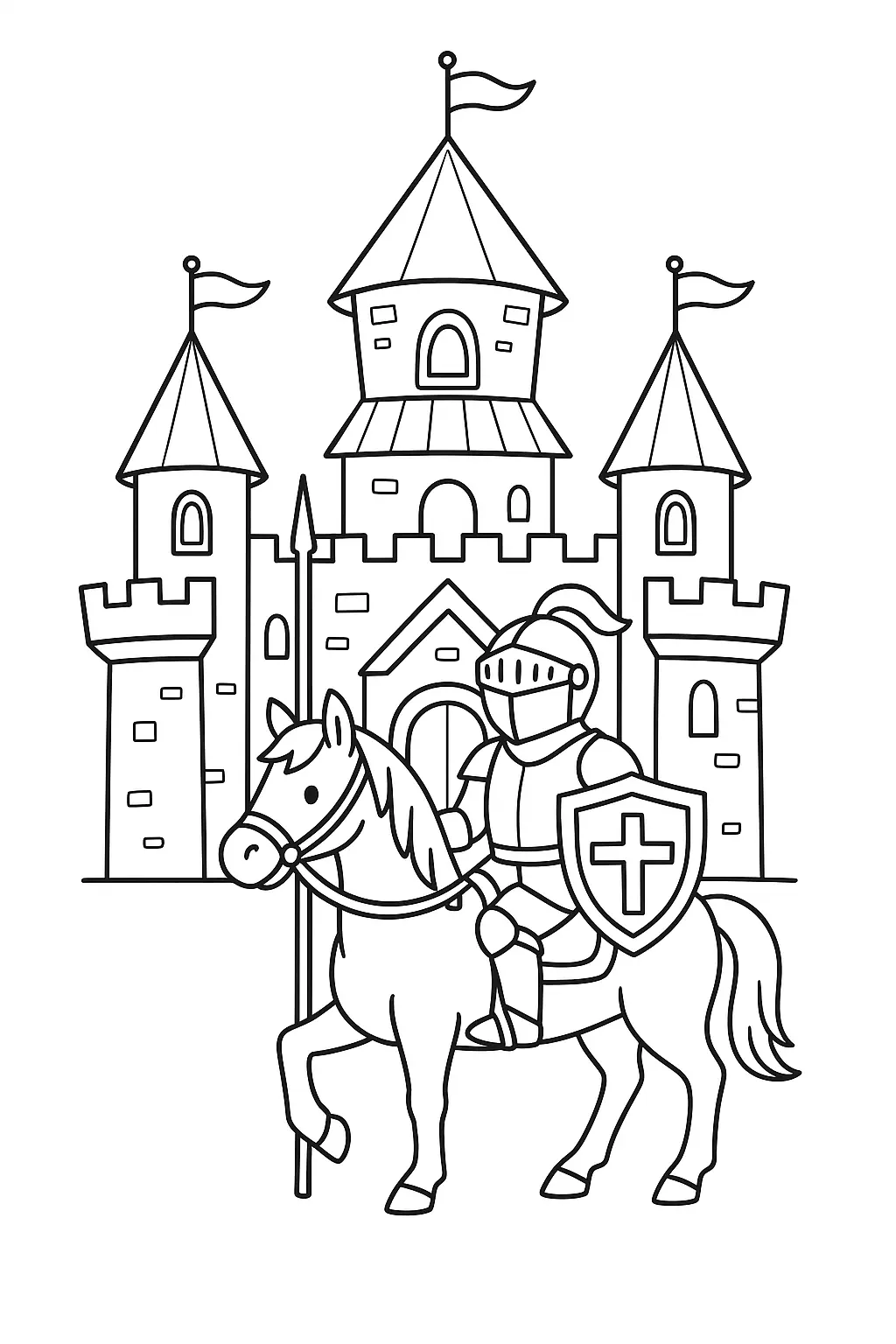 Castles Coloring Pages – 028