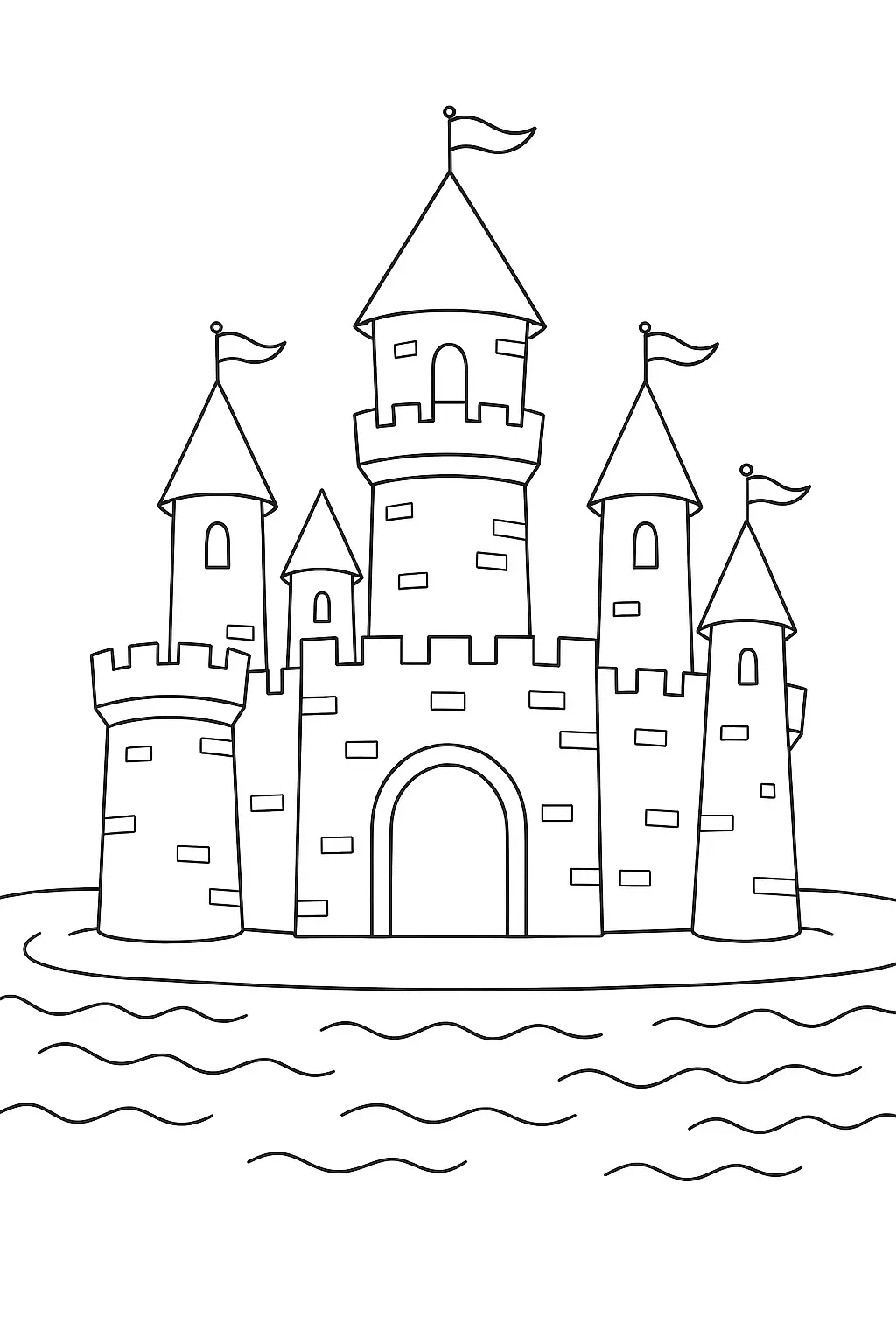 Castles Coloring Pages – 034