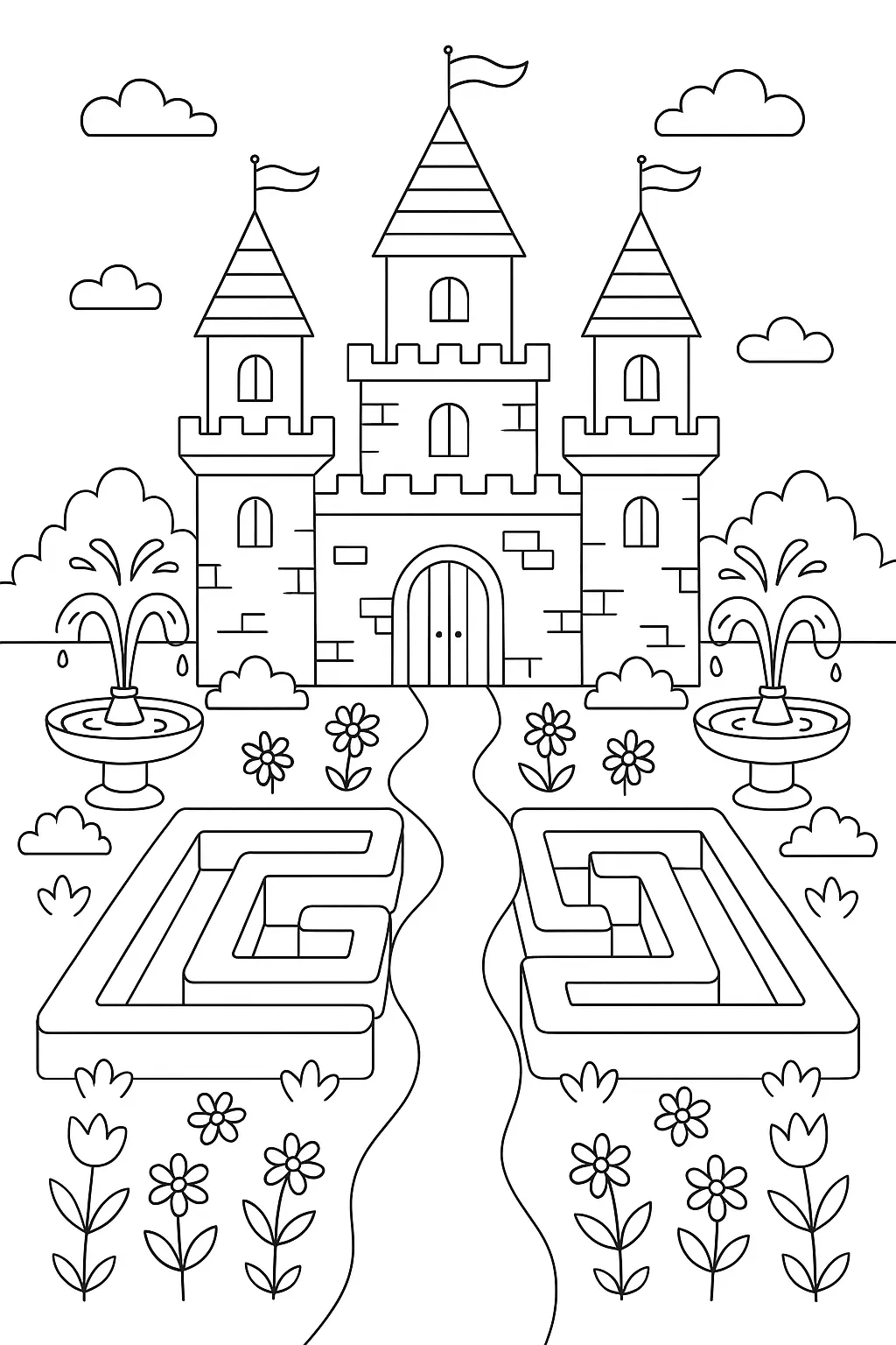 Castles Coloring Pages – 039