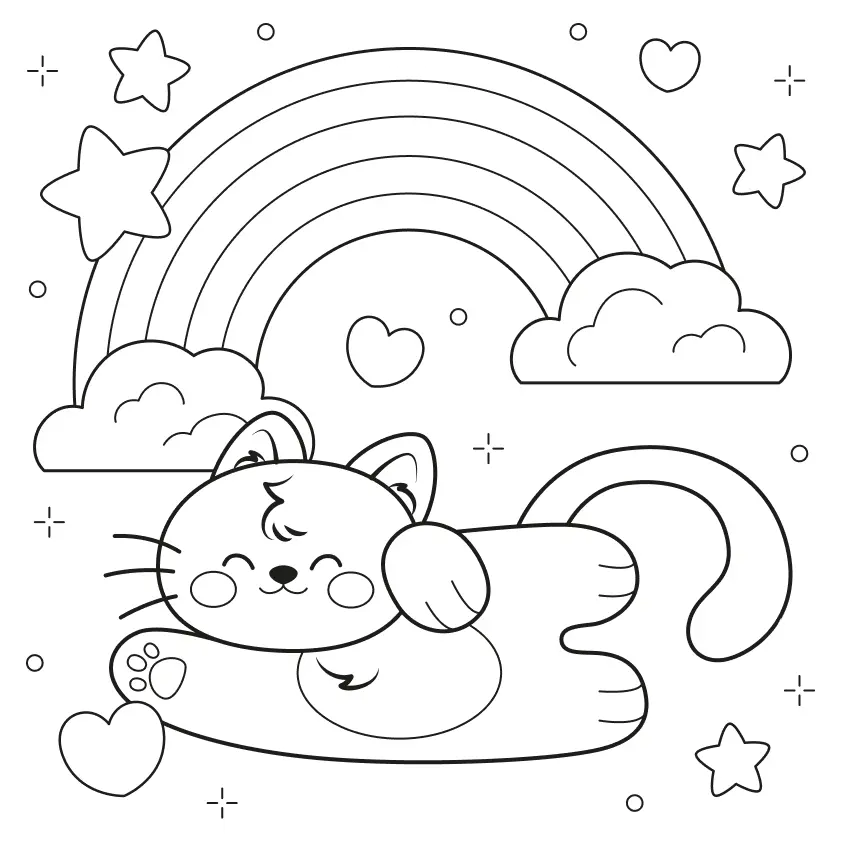 Cats Coloring Pages – 018